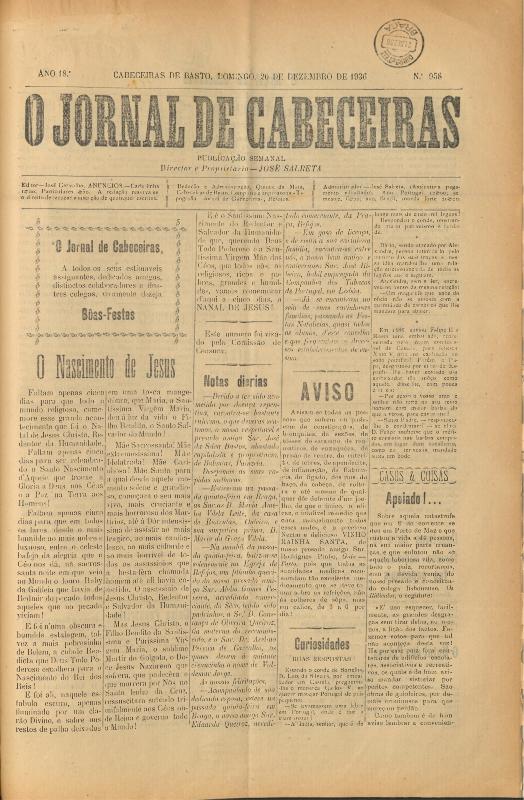 Jornal de Cabeceiras (O)