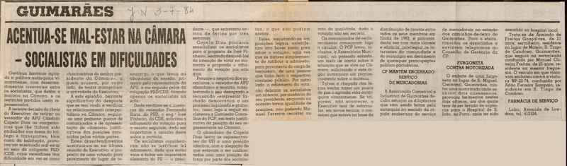 Jornal de Notícias -03/07/1984