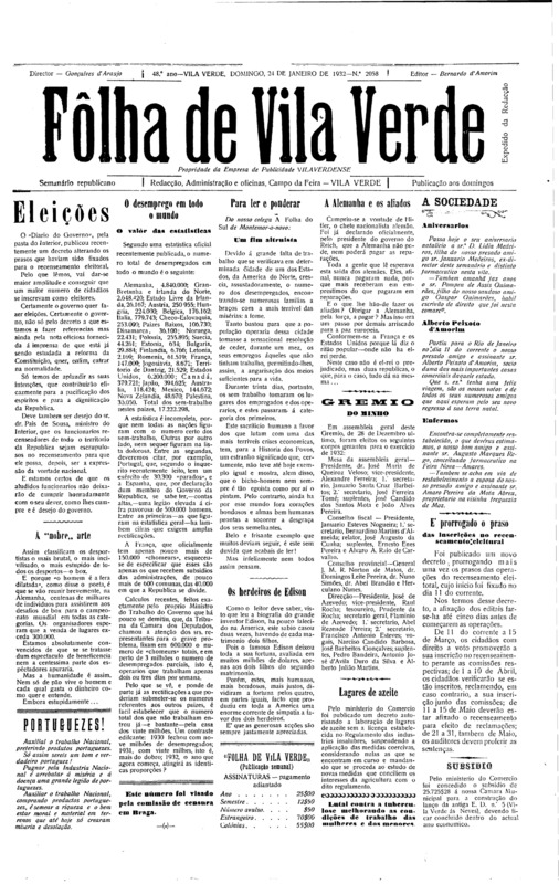Folha de Vila Verde (A)