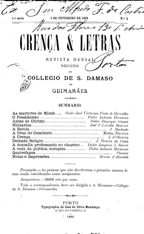Crença e Letras