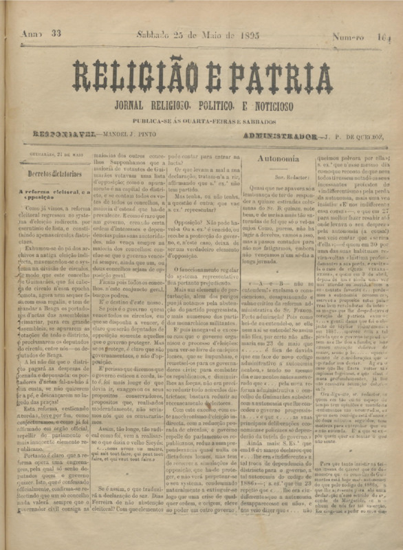 Religião e Pátria