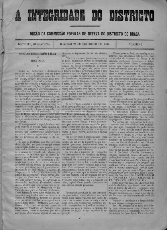 Integridade do Districto (A)