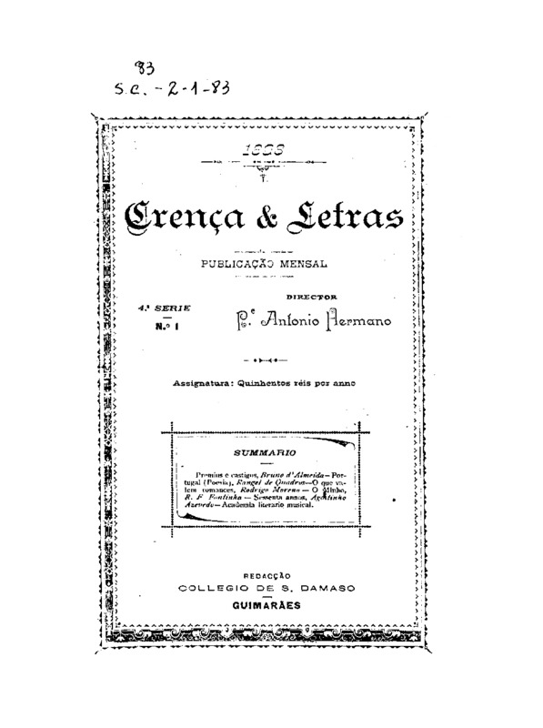 Crença e Letras