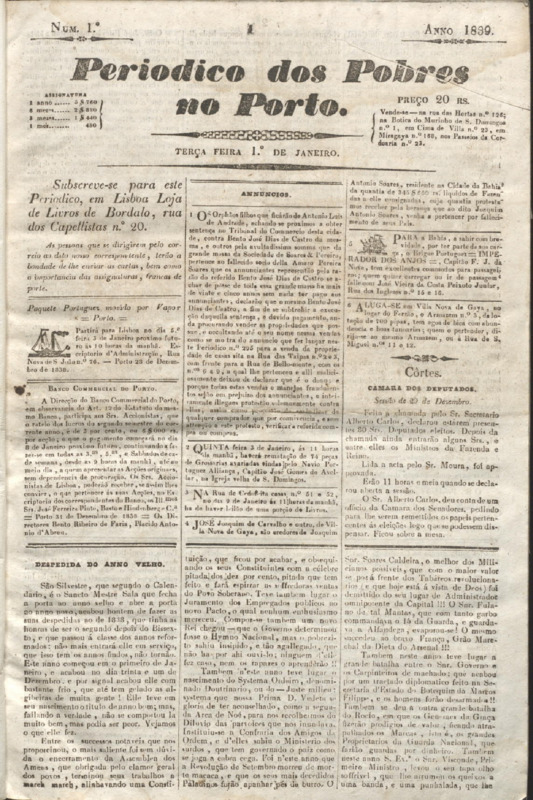 Periódico dos Pobres no Porto