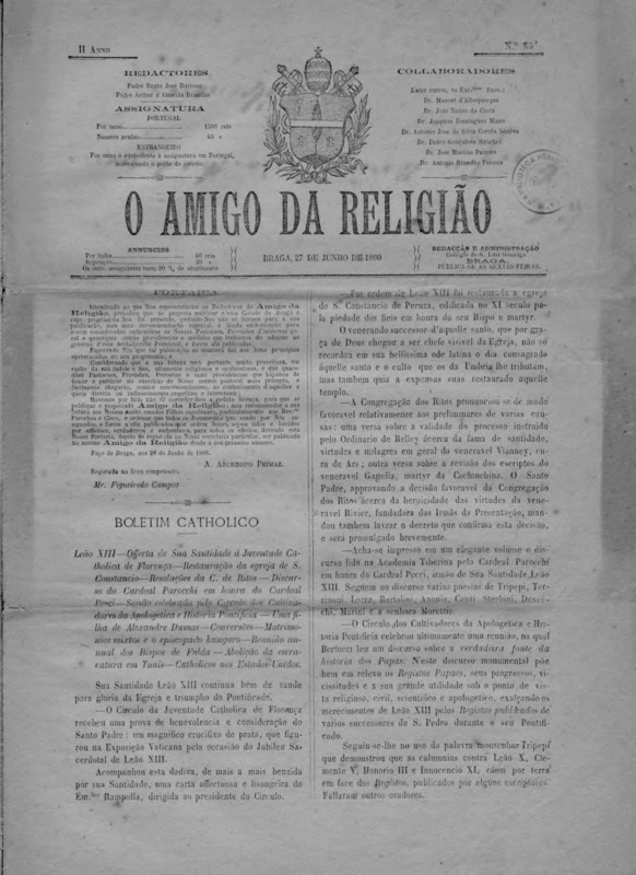 Amigo da Religião (O)