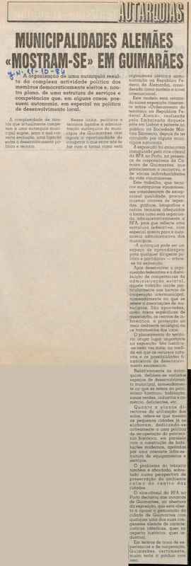 Jornal de Notícias -11/10/1984