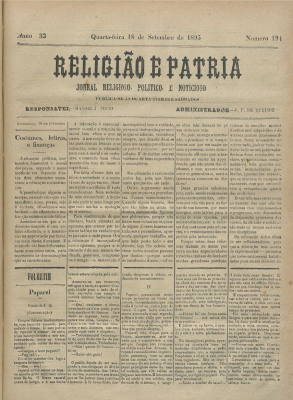Religião e Pátria