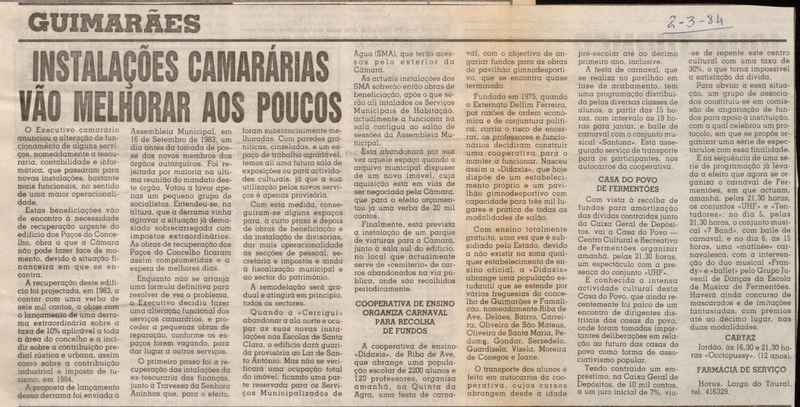 Jornal de Notícias -02/03/1984