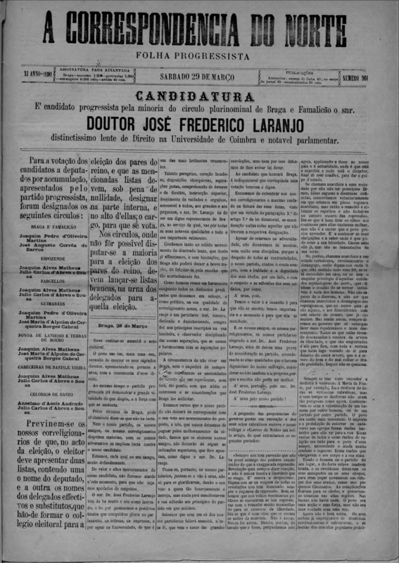 Correspndência do Norte (A)