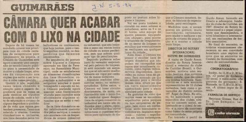 Jornal de Notícias -05/05/1984