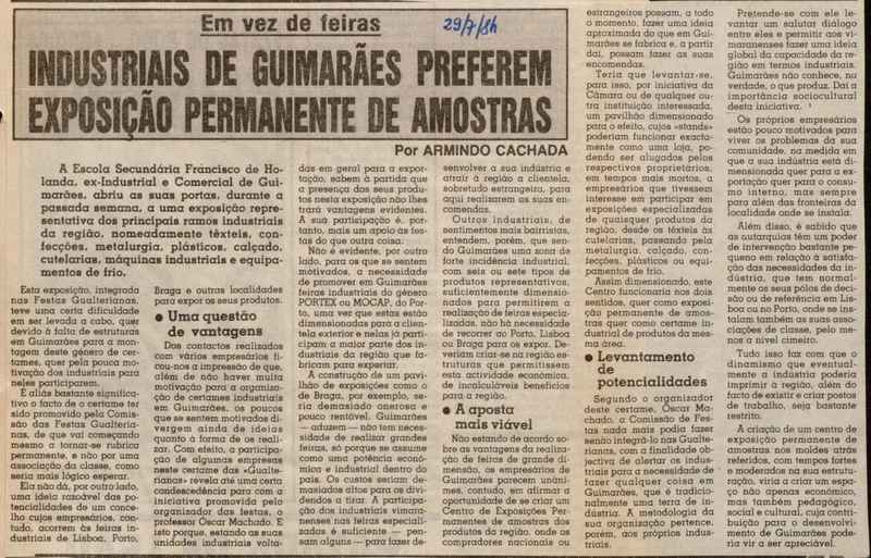 Jornal de Notícias -29/07/1984