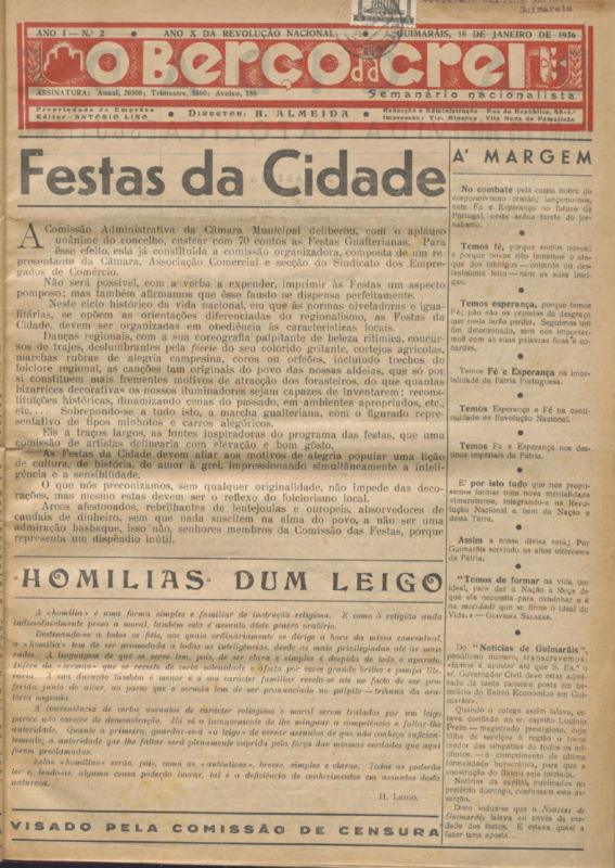 Berço da Grei (O)