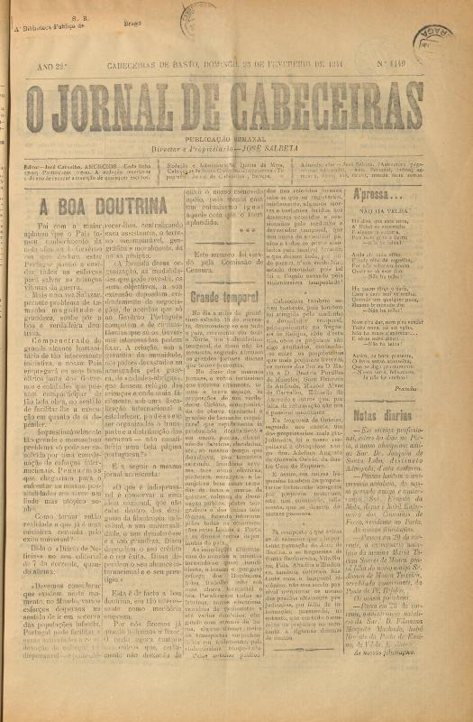 Jornal de Cabeceiras (O)