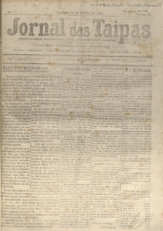 Jornal das Taipas