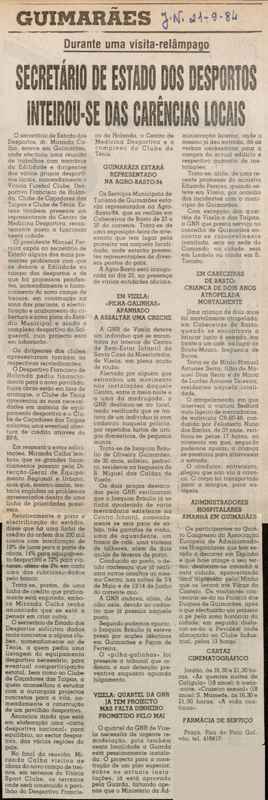 Jornal de Notícias -21/09/1984
