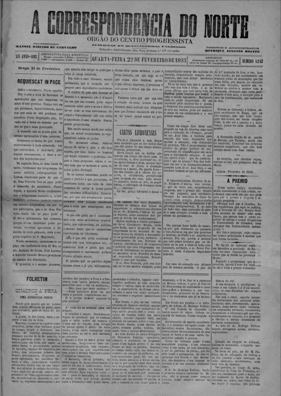 Correspndência do Norte (A)