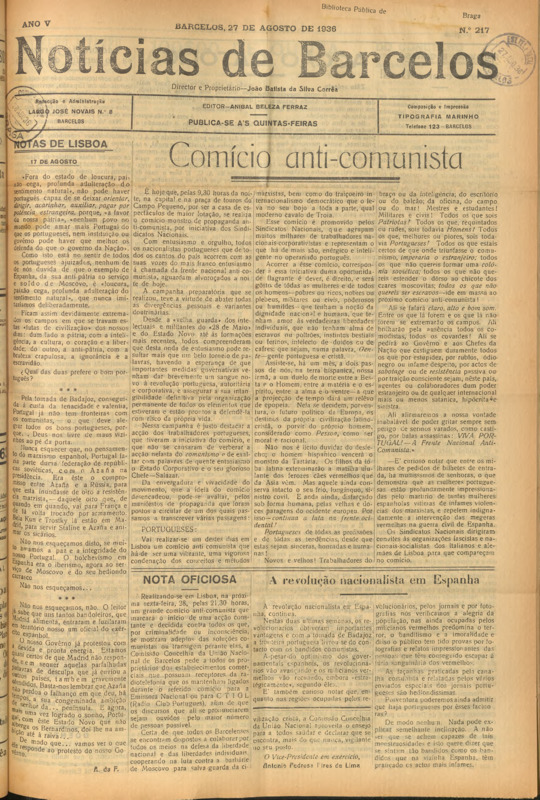 Notícias de Barcelos