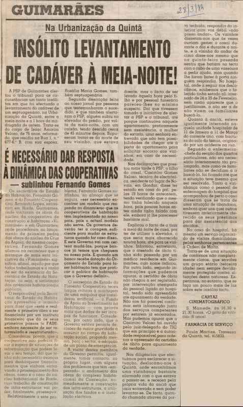 Jornal de Notícias -28/03/1984