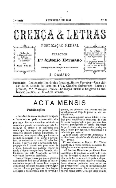 Crença e Letras