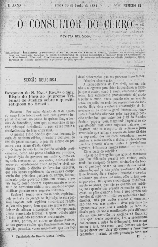 Consultor do Clero (O)