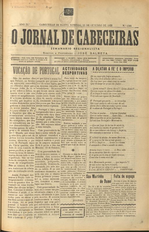 Jornal de Cabeceiras (O)