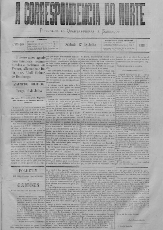 Correspndência do Norte (A)