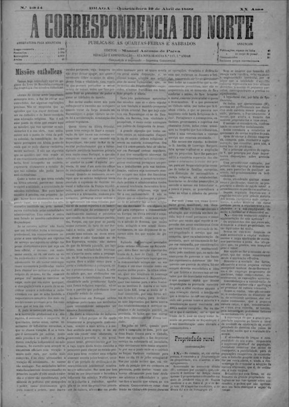 Correspndência do Norte (A)