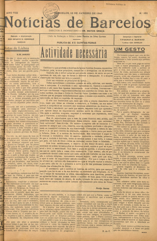 Notícias de Barcelos