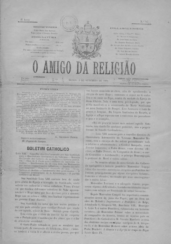 Amigo da Religião (O)