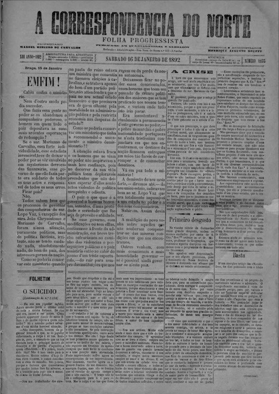 Correspndência do Norte (A)