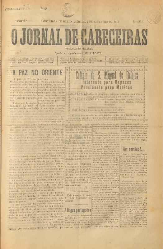 Jornal de Cabeceiras (O)
