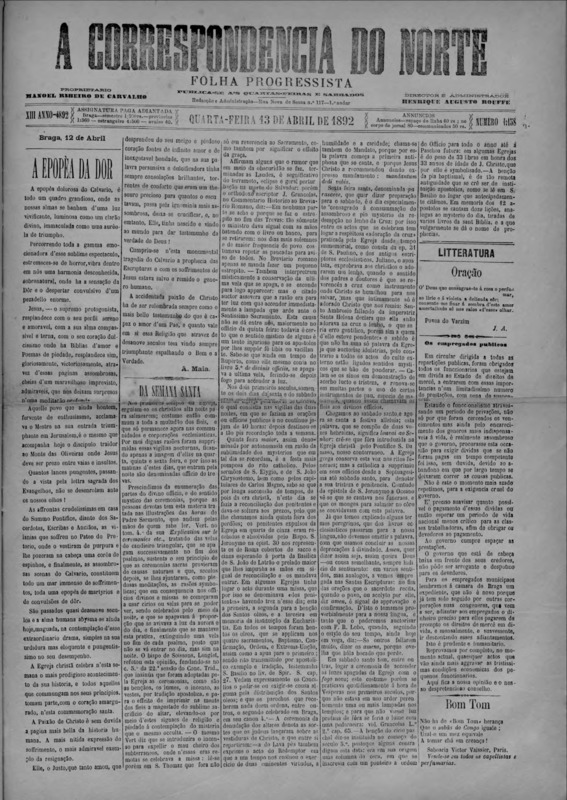 Correspndência do Norte (A)