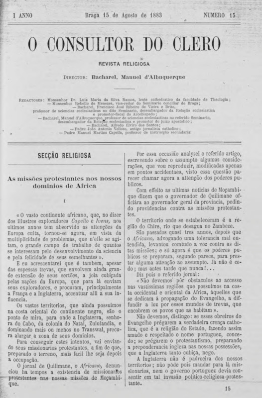 Consultor do Clero (O)