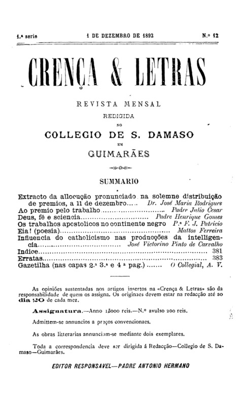 Crença e Letras
