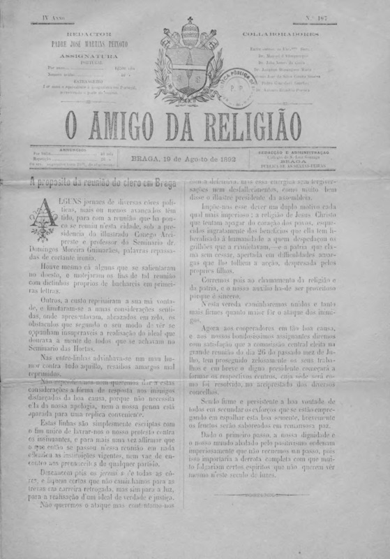 Amigo da Religião (O)