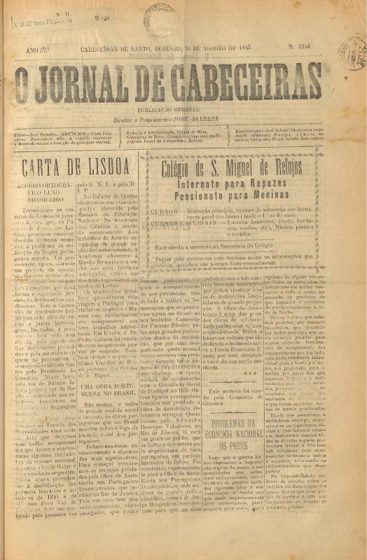 Jornal de Cabeceiras (O)