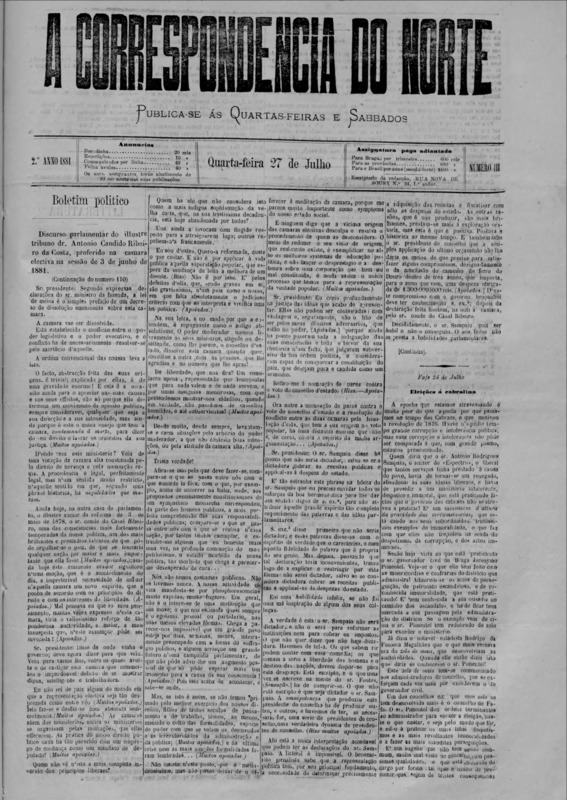 Correspndência do Norte (A)