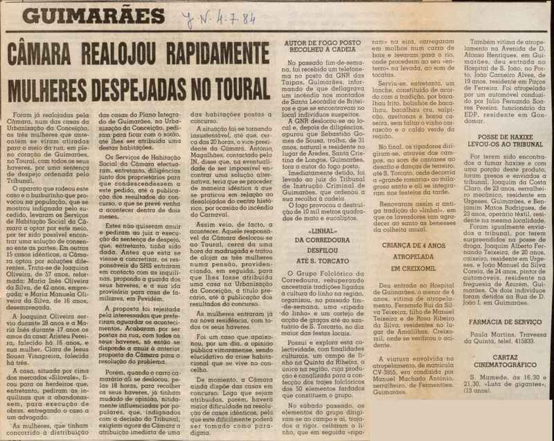 Jornal de Notícias -04/07/1984