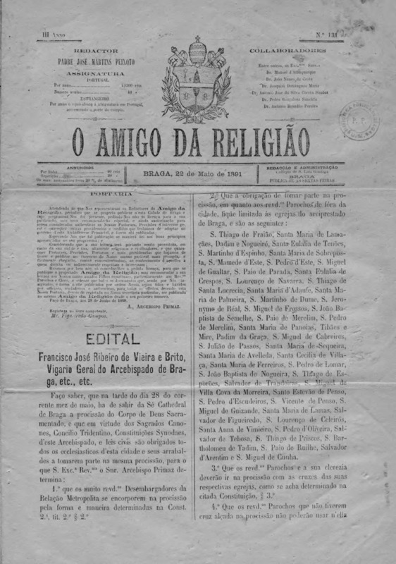 Amigo da Religião (O)