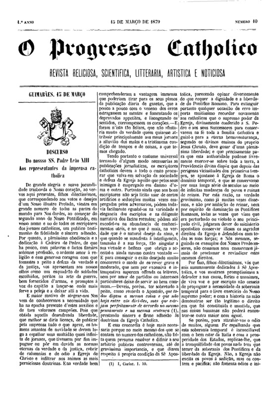 O Progresso Católico