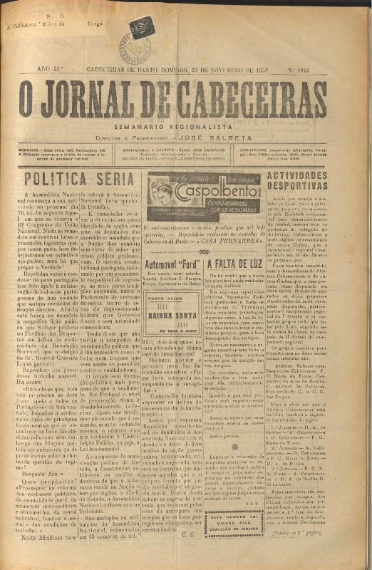 Jornal de Cabeceiras (O)