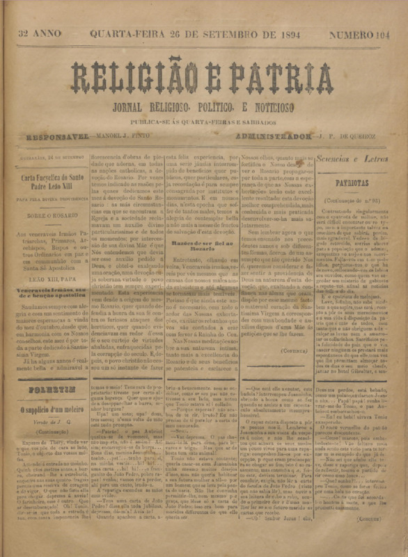 Religião e Pátria