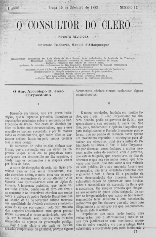Consultor do Clero (O)