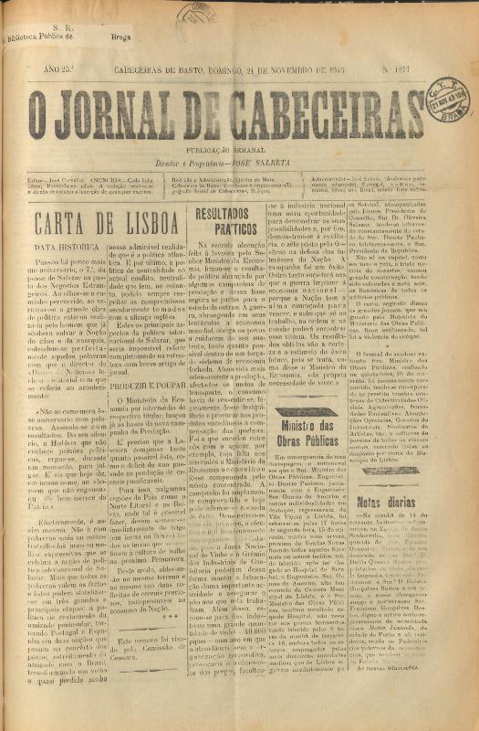 Jornal de Cabeceiras (O)