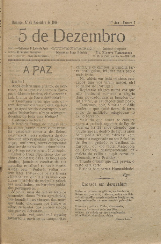 5 de Dezembro
