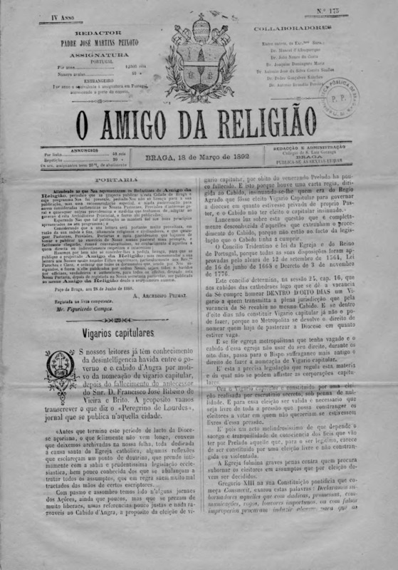 Amigo da Religião (O)