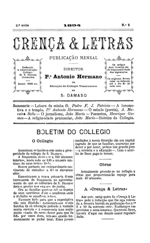 Crença e Letras