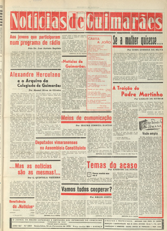 Notícias de Guimarães