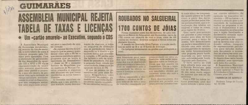 Jornal de Notícias -07/02/1984