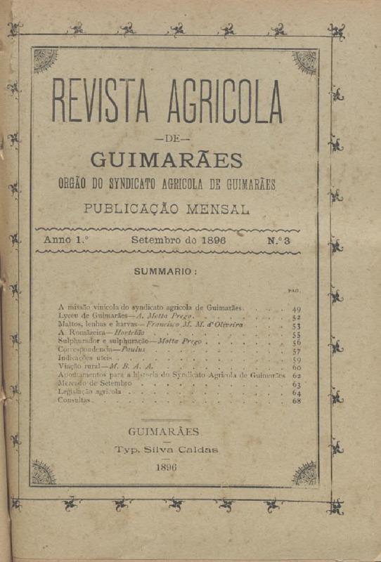 Revista Agrícola de Guimarães